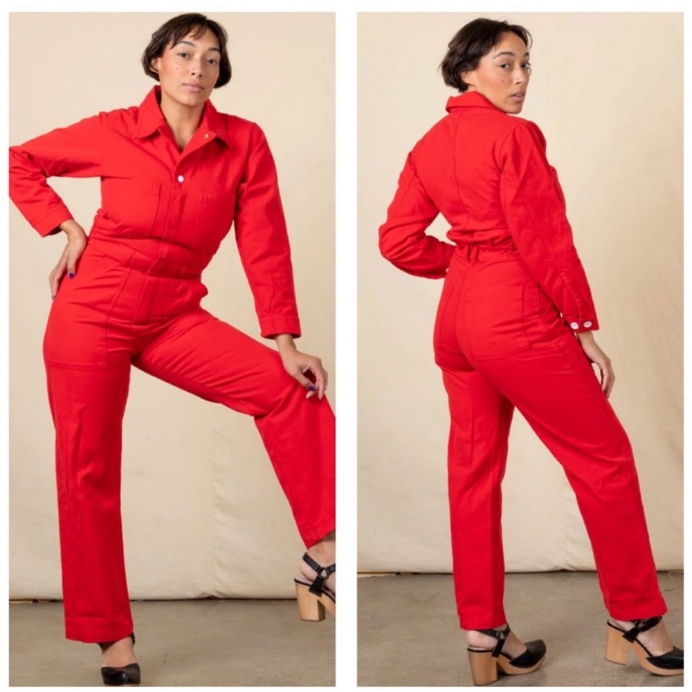 Big Bud Press 2XL Mustang Red LS Jumpsuit